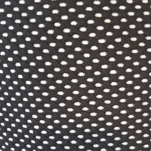 **SOLD** H&M Black & White Polka Dot Knee Skirt - Picture 3 of 5